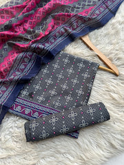 BSN124 - Bin Saeed Unstitched 3 Piece Lawn