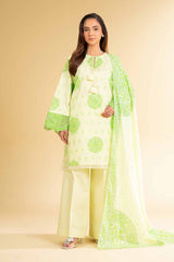 42501630 - Nishat Lawn Jacquard Embroidered 3P