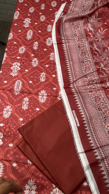 SA25 - Safina Unstitched Printed Lawn 3P