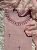 Baby Pink - Hand Embroidered 2P