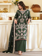 EM-011 | 3 PC Embroidered Luxury Lawn