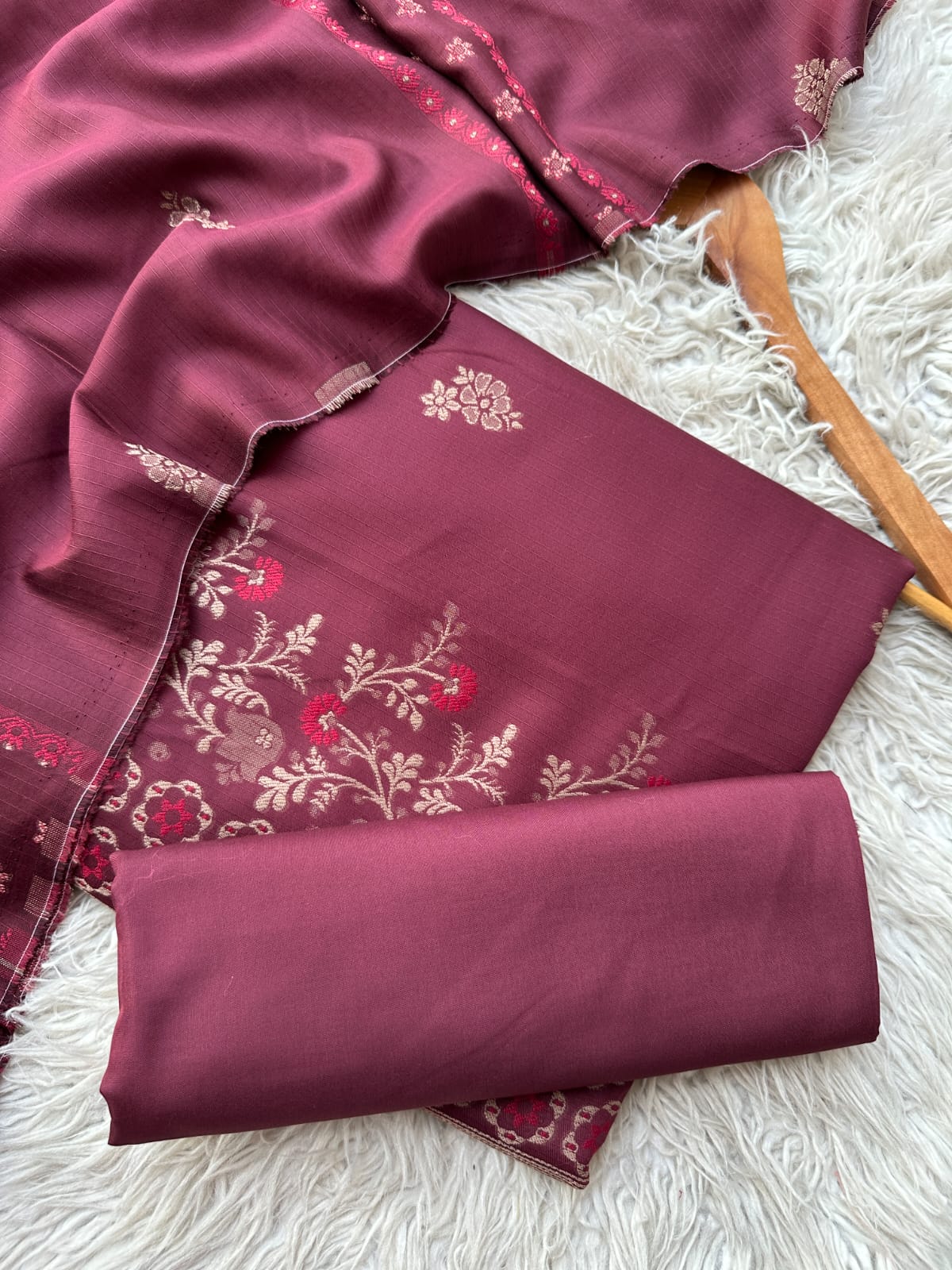 KA03 - Khaadi Jacquard Unstitched 3P