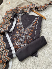 CH72 - Charizma Unstitched Embroidered Lawn 3P