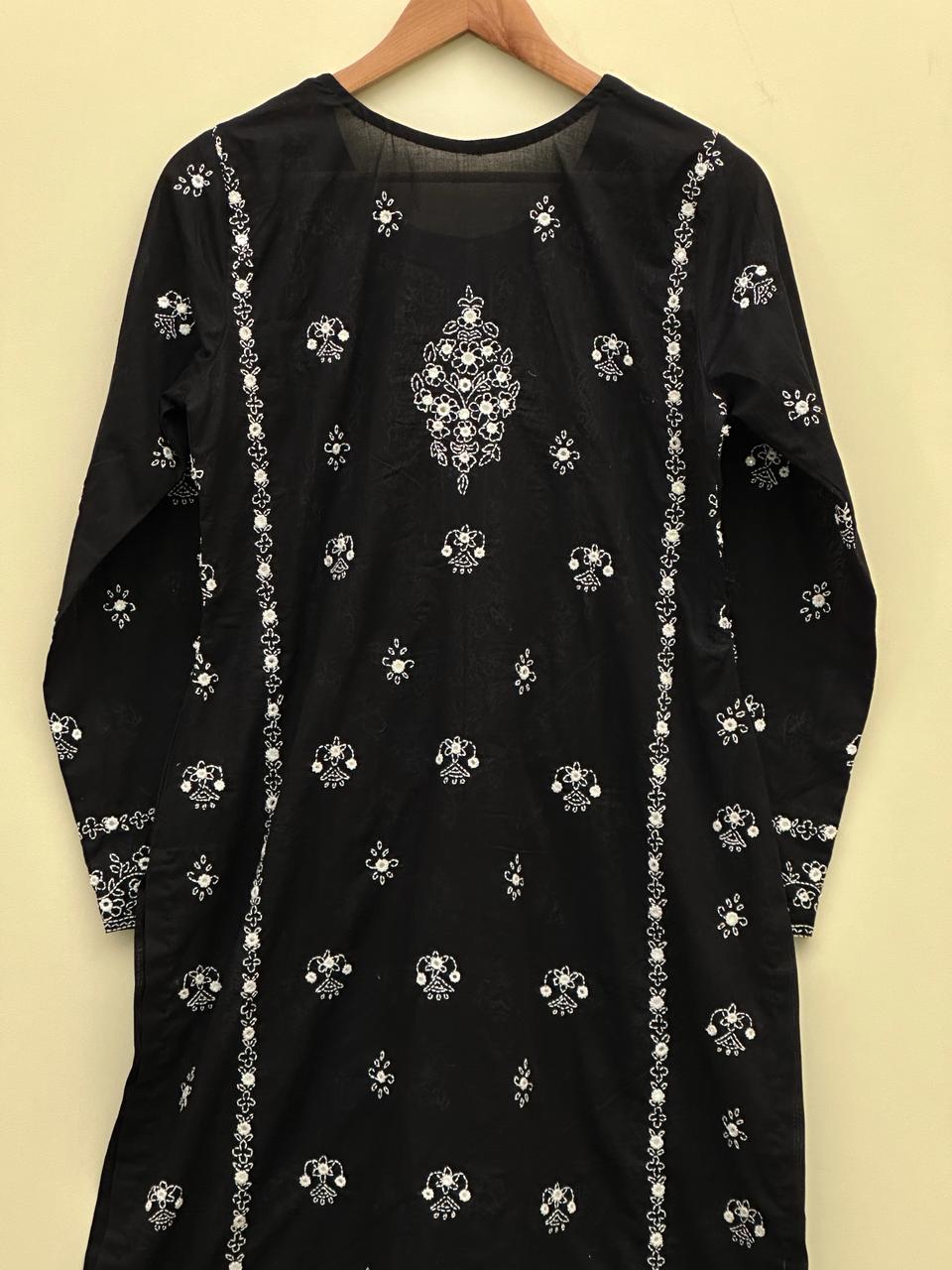 Unstitched | Black Stone - Hand Embroidered Shirt