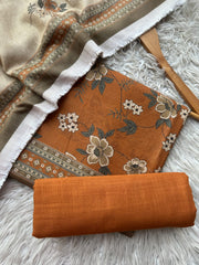 SA21 - Safina Printed Khaddar Jacquard 3P