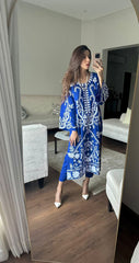 Royal Blue Ari Embroidered Tunic