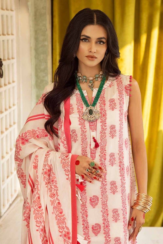 CL118 - Gul Ahmed Unstitched Lawn Printed 3P