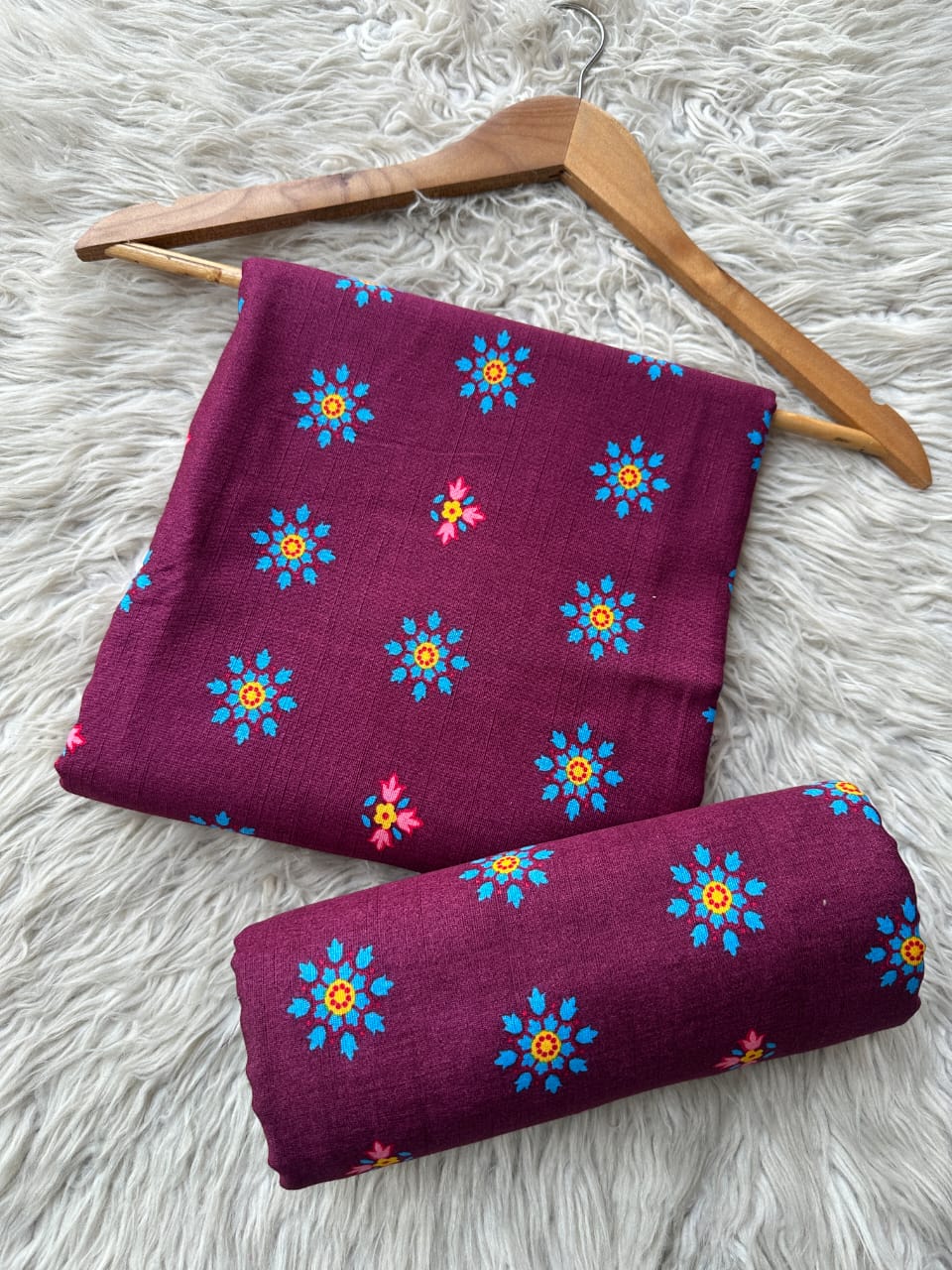 MS-242 - Allover Unstitched Khaddar 2P