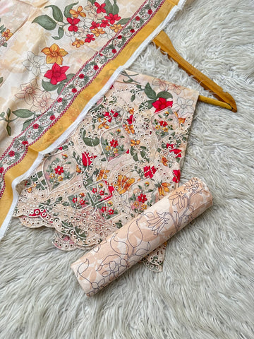 MC7 - Mico Embroidered Lawn 3P