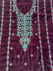 CV25 - Charizma Velvet Embroidered 3P