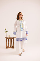 2PC Summer Embroidered Dress - 1131
