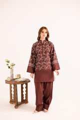 2PC Embroidered Dress - 1130
