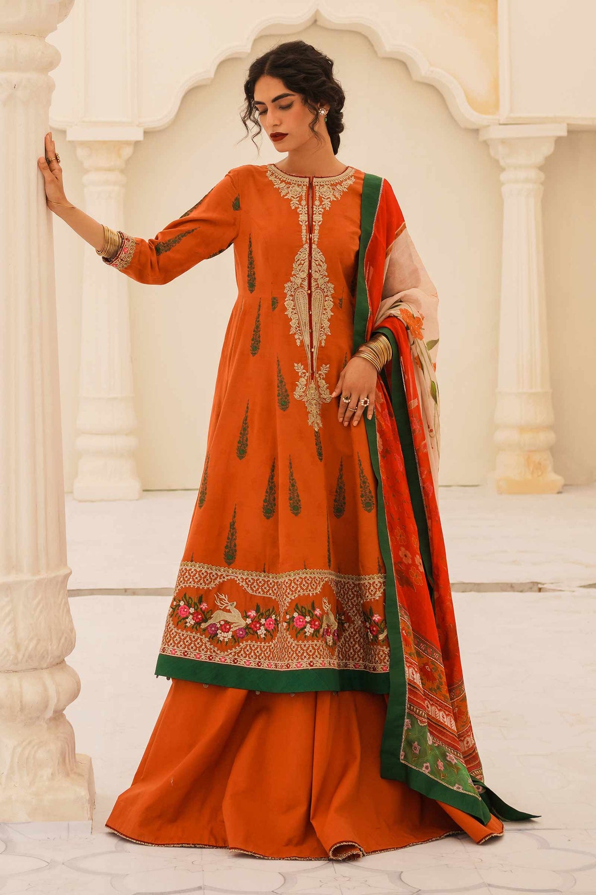 7A - Zara Shahjahan Unstitched Lawn 2P