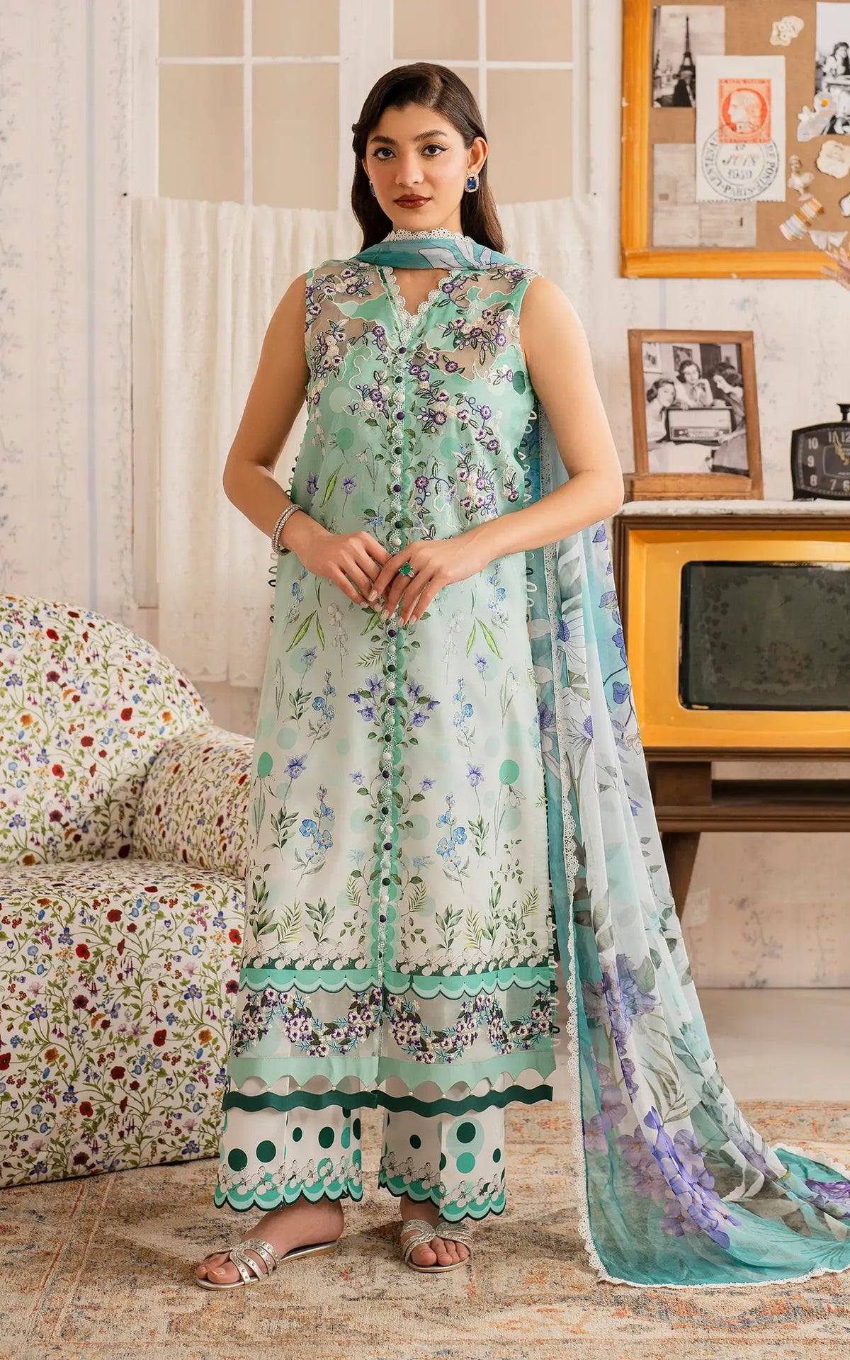 AN1 - Asifa Nabeel Lawn Embroidered 3P