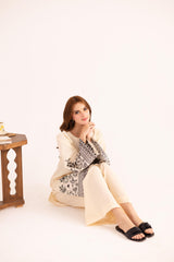 2PC Embroidered Dress - 1142