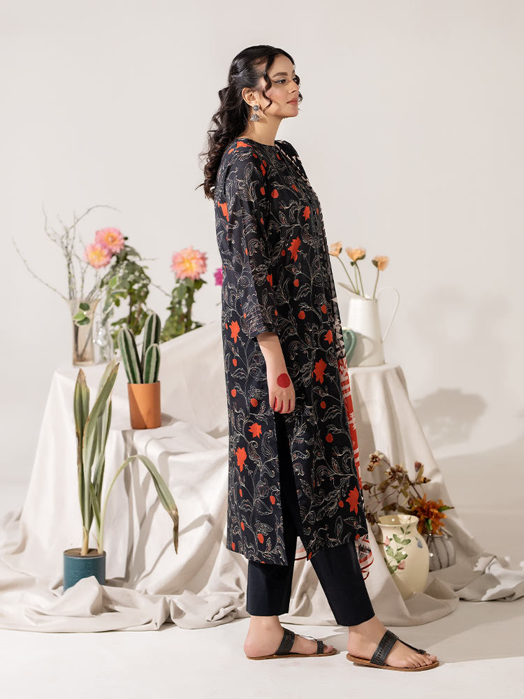 KS03 - Unstitched Printed Lawn 3P