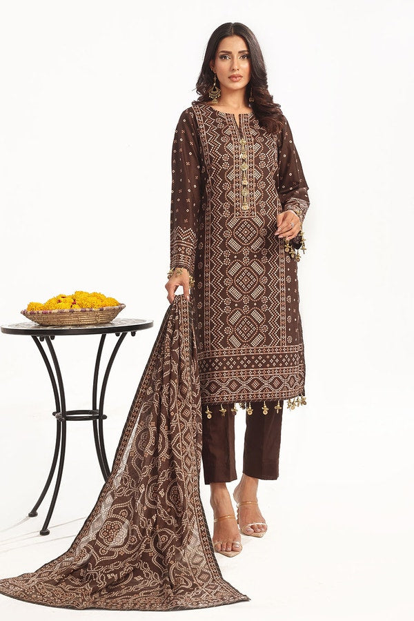 CL114 - Gul Ahmed Unstitched Lawn Printed 3P