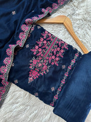 CV14 - Charizma Velvet Embroidered 3P