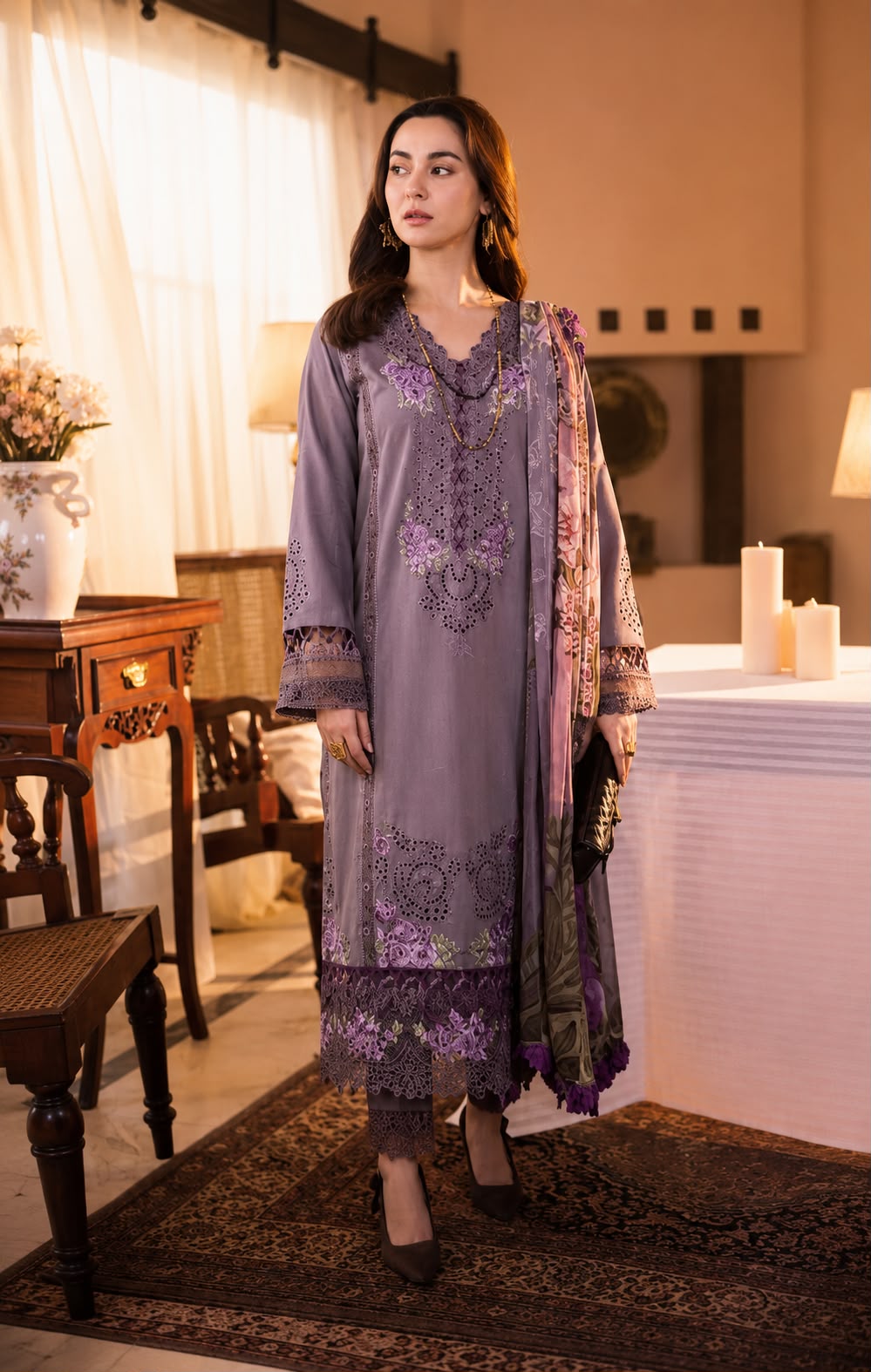 J697 - Jade Unstitched Lawn Embroidered 3P