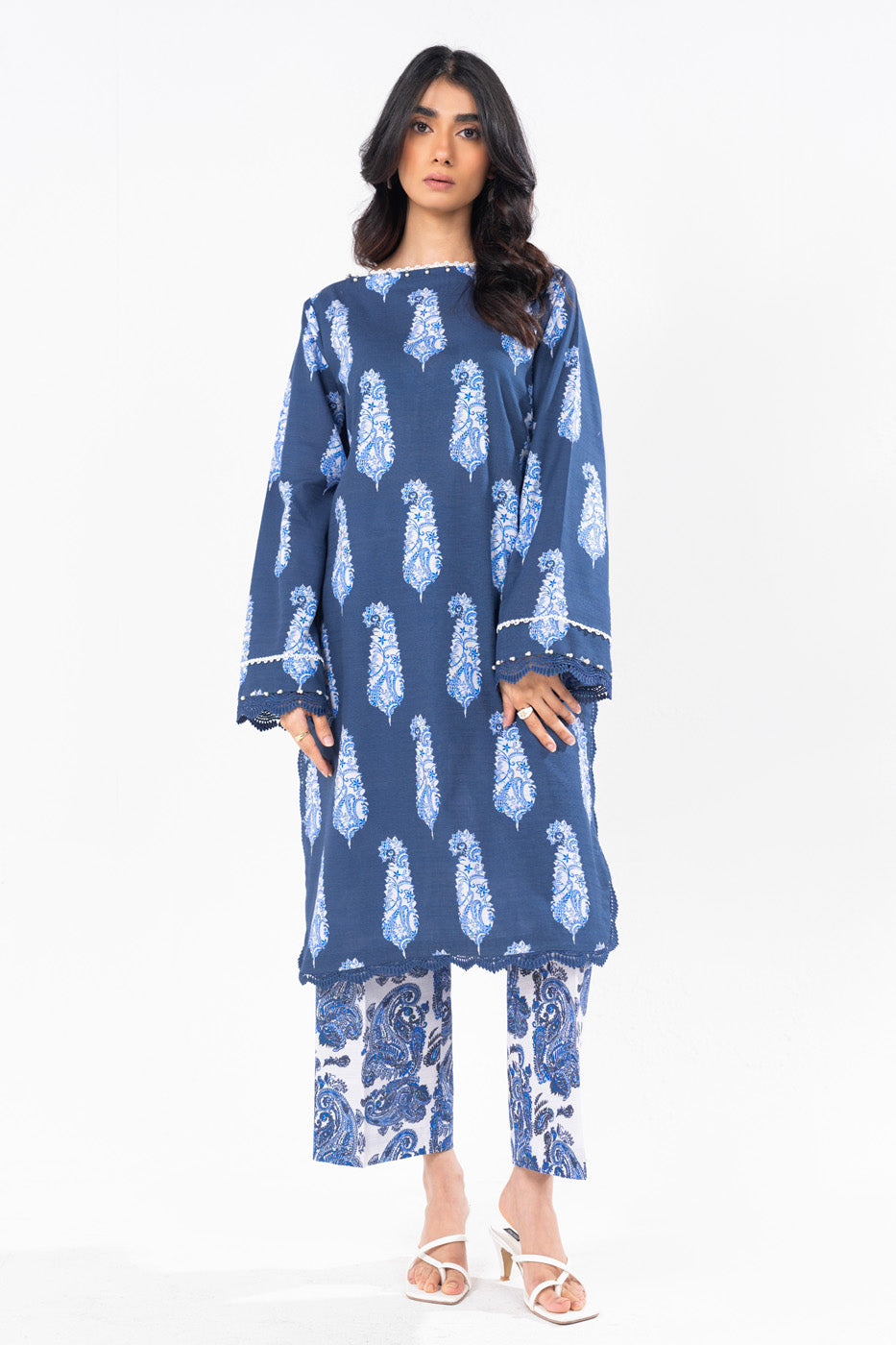 SLR56 - Alkaram Printed Khaddar 2P