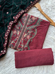 CH84 - Charizma Unstitched Embroidered Winter 3P