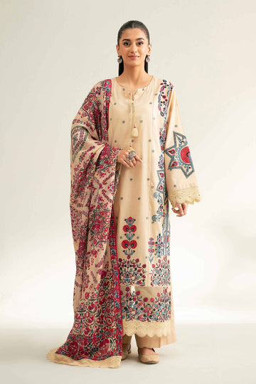 42501713 - Nishat Lawn Embroidered 3P