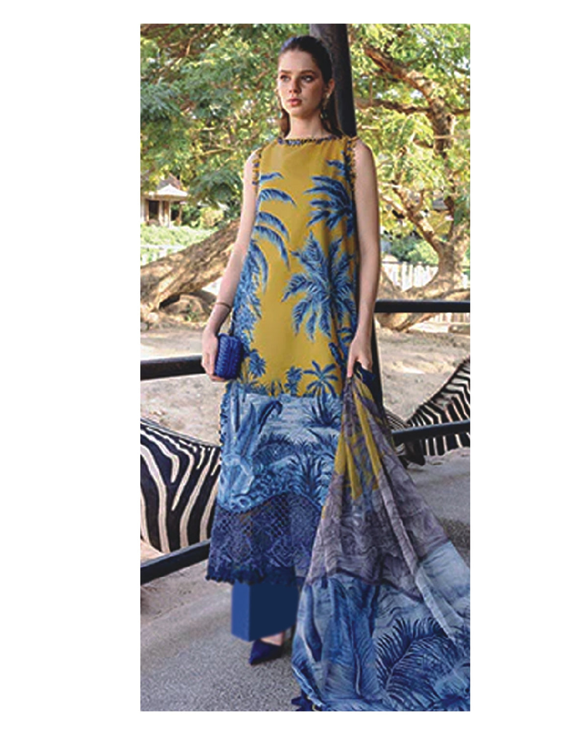 MSB10 - Maria B Unstitched Lawn 3P