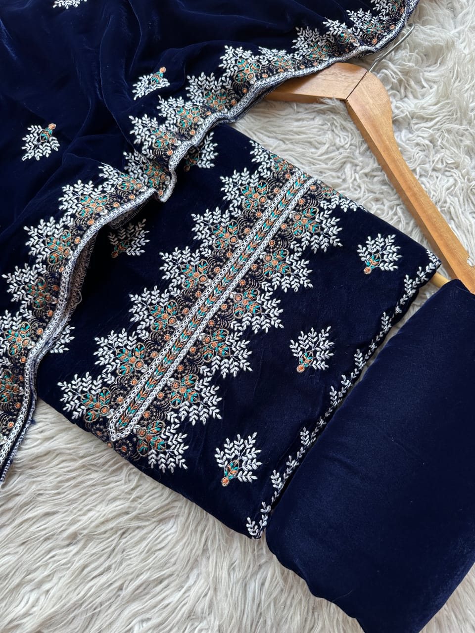 CV21 - Charizma Velvet Embroidered 3P