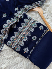 CV21 - Charizma Velvet Embroidered 3P