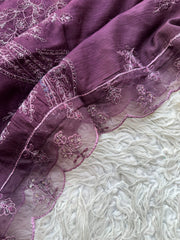 NU12 - Nureh Unstitched Embroidered Doriya 3P