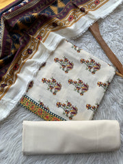 SA61 - Safina Unstitched Chamkila Lawn 3P
