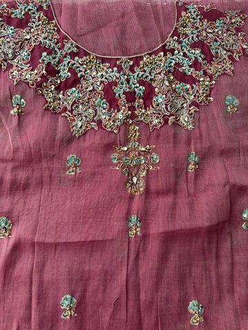Rust Plum - Hand Embroidered 3P