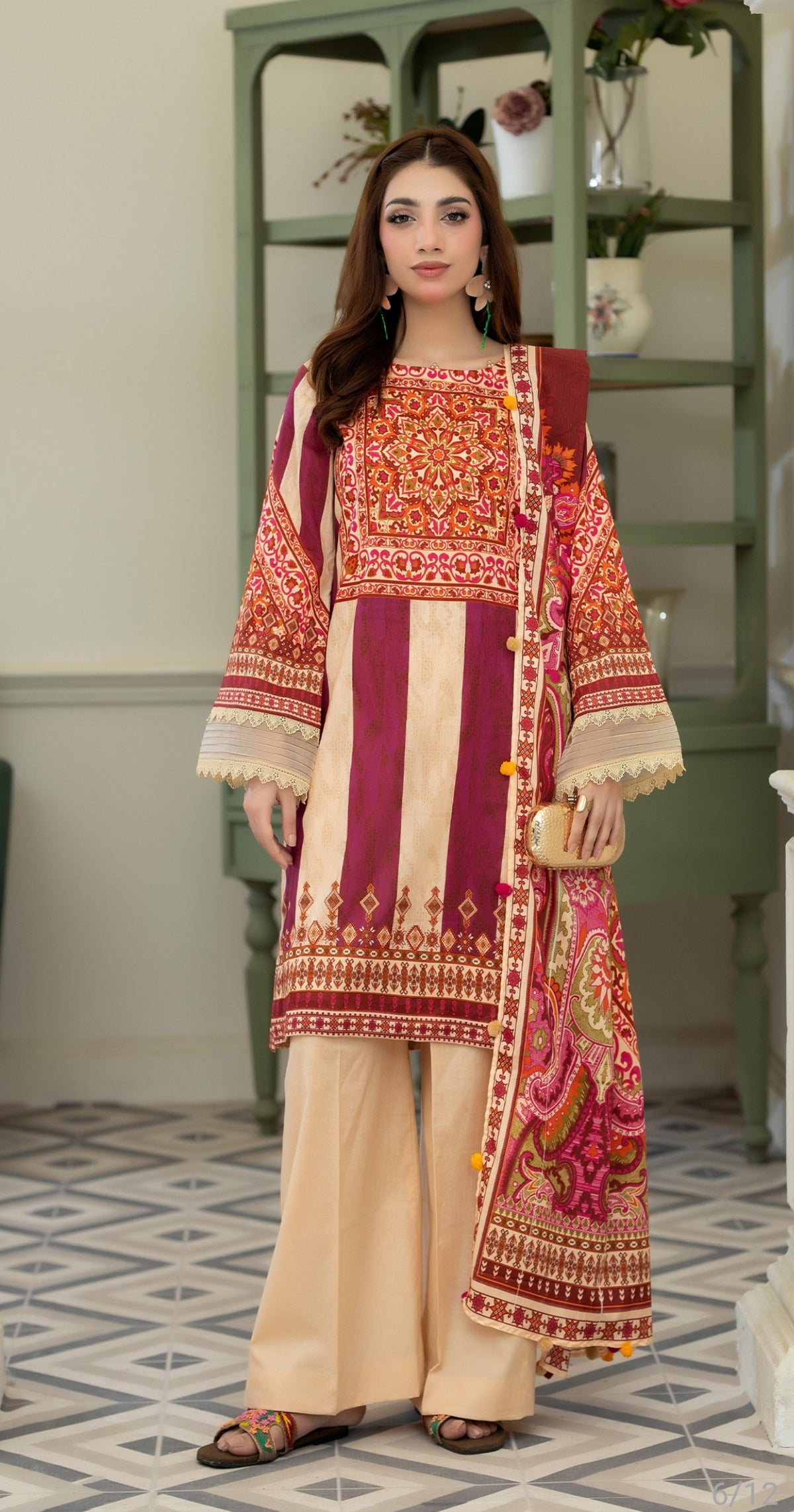 2612 - Paltar Printed Lawn 3P