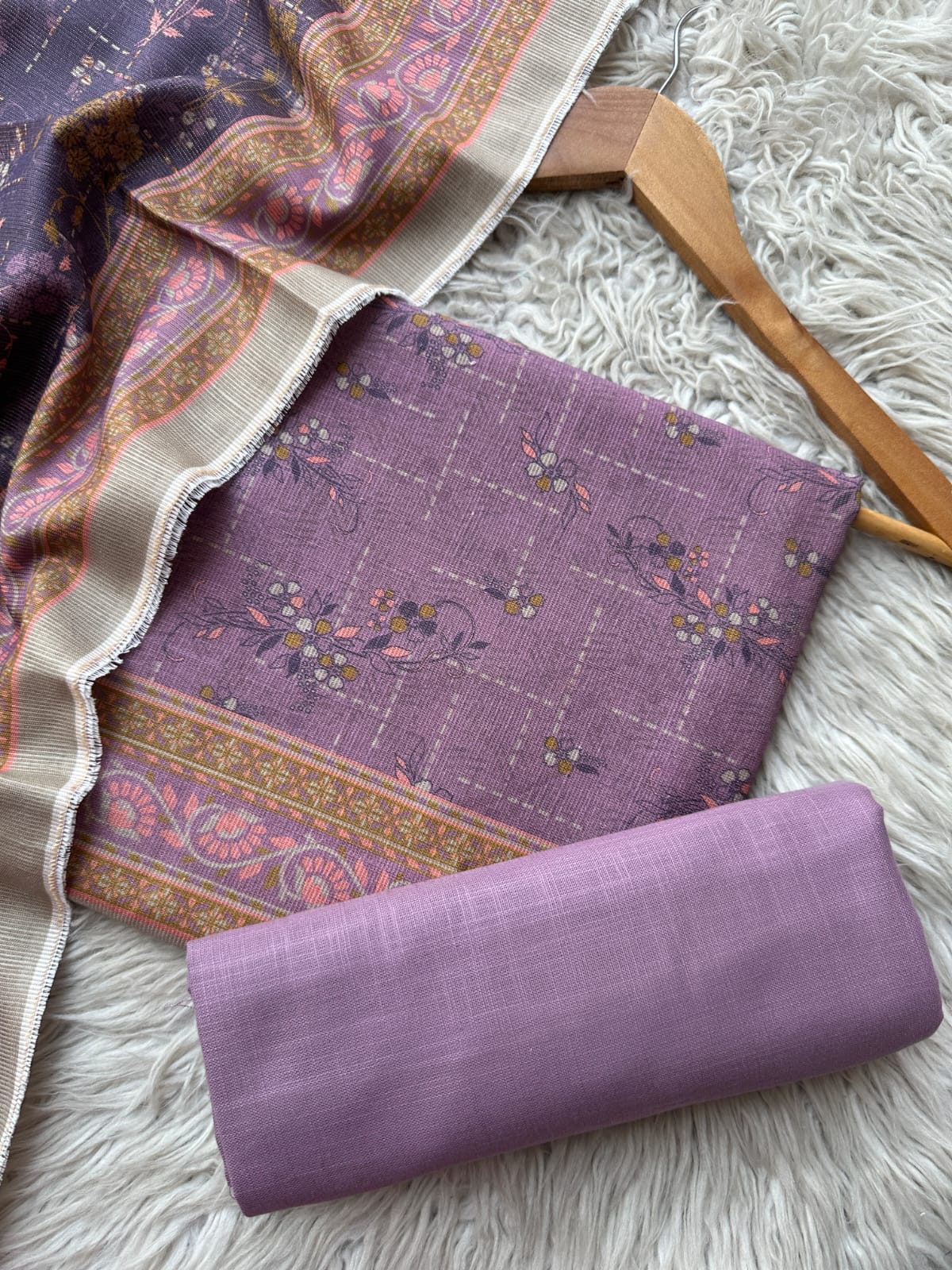 SA22 - Safina Printed Khaddar Jacquard 3P