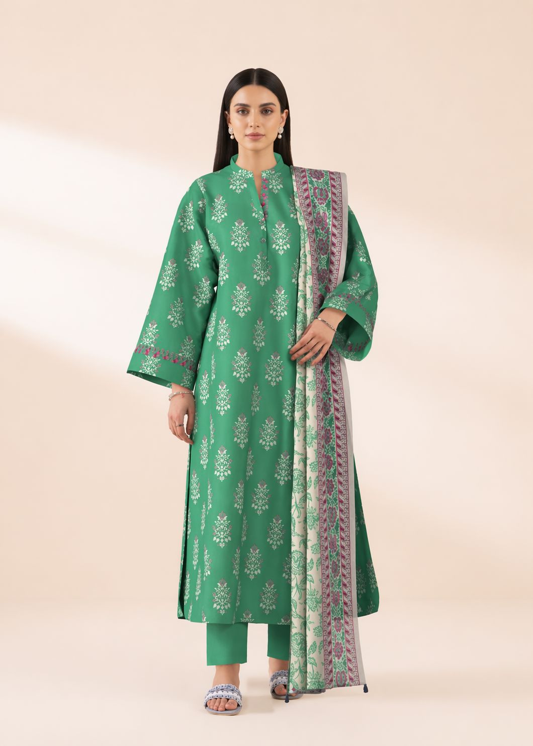 SP 63 - Unstitched Printed Lawn 3P