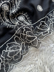 NU14 - Nureh Unstitched Embroidered Doriya 3P