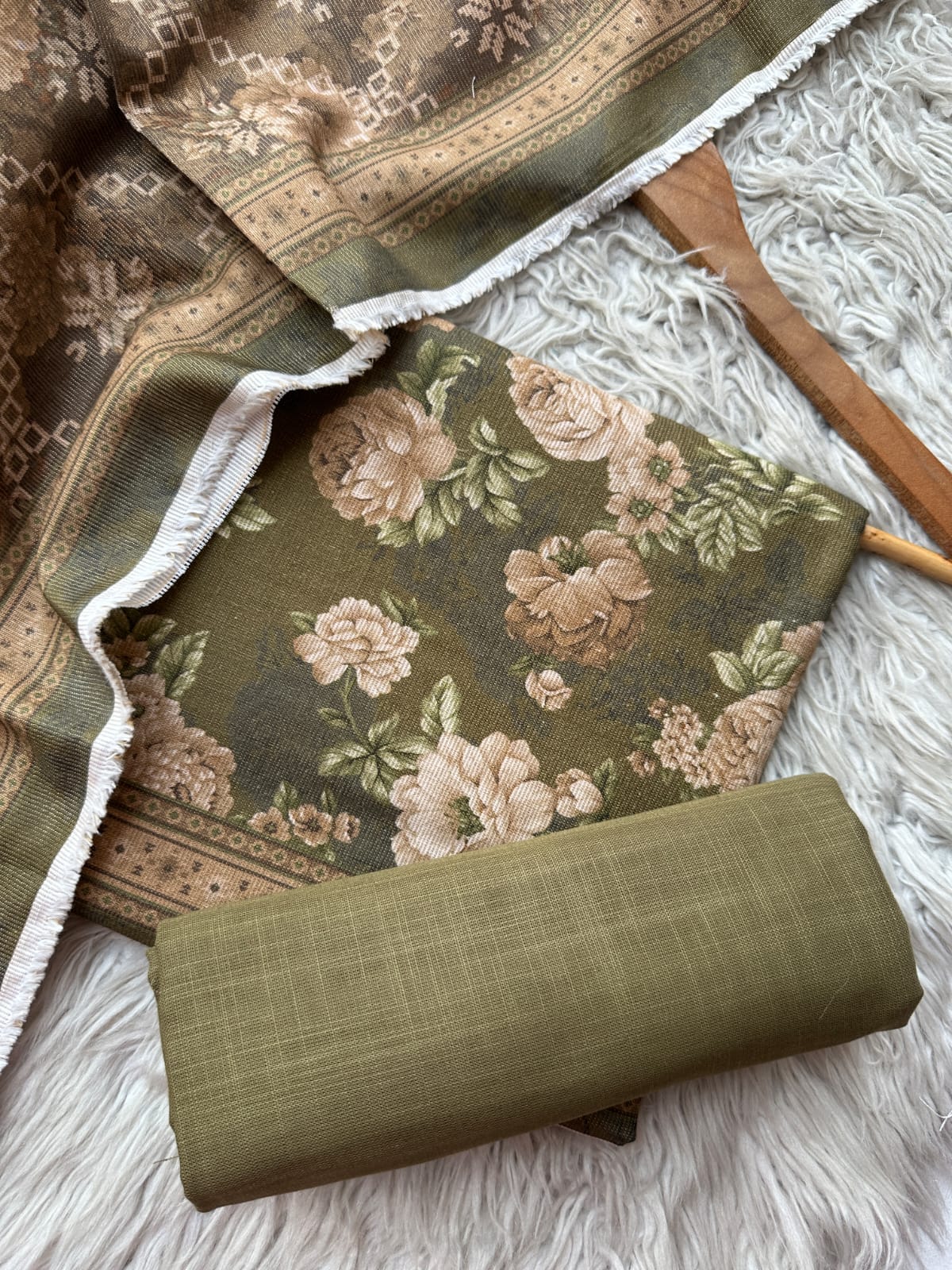 SA14 - Safina Printed Khaddar Jacquard 3P