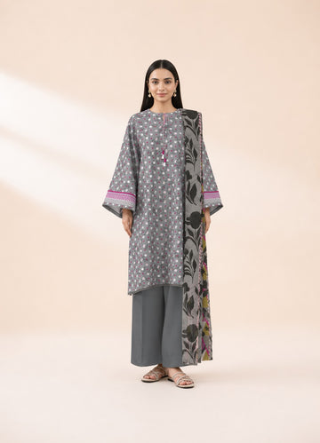 SP 58 - Unstitched Printed Lawn 3P