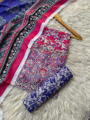 MC14 - Mico Embroidered Lawn 3P