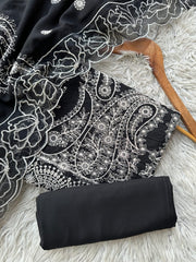 NU14 - Nureh Unstitched Embroidered Doriya 3P