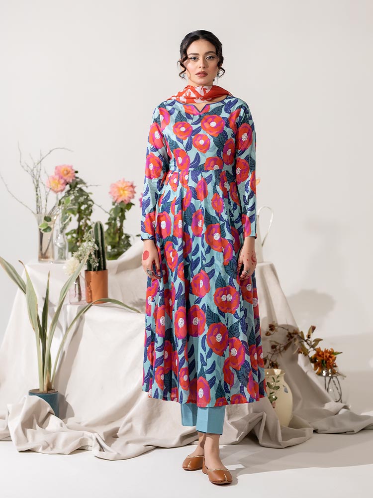 KS11 - Unstitched Printed Lawn 3P