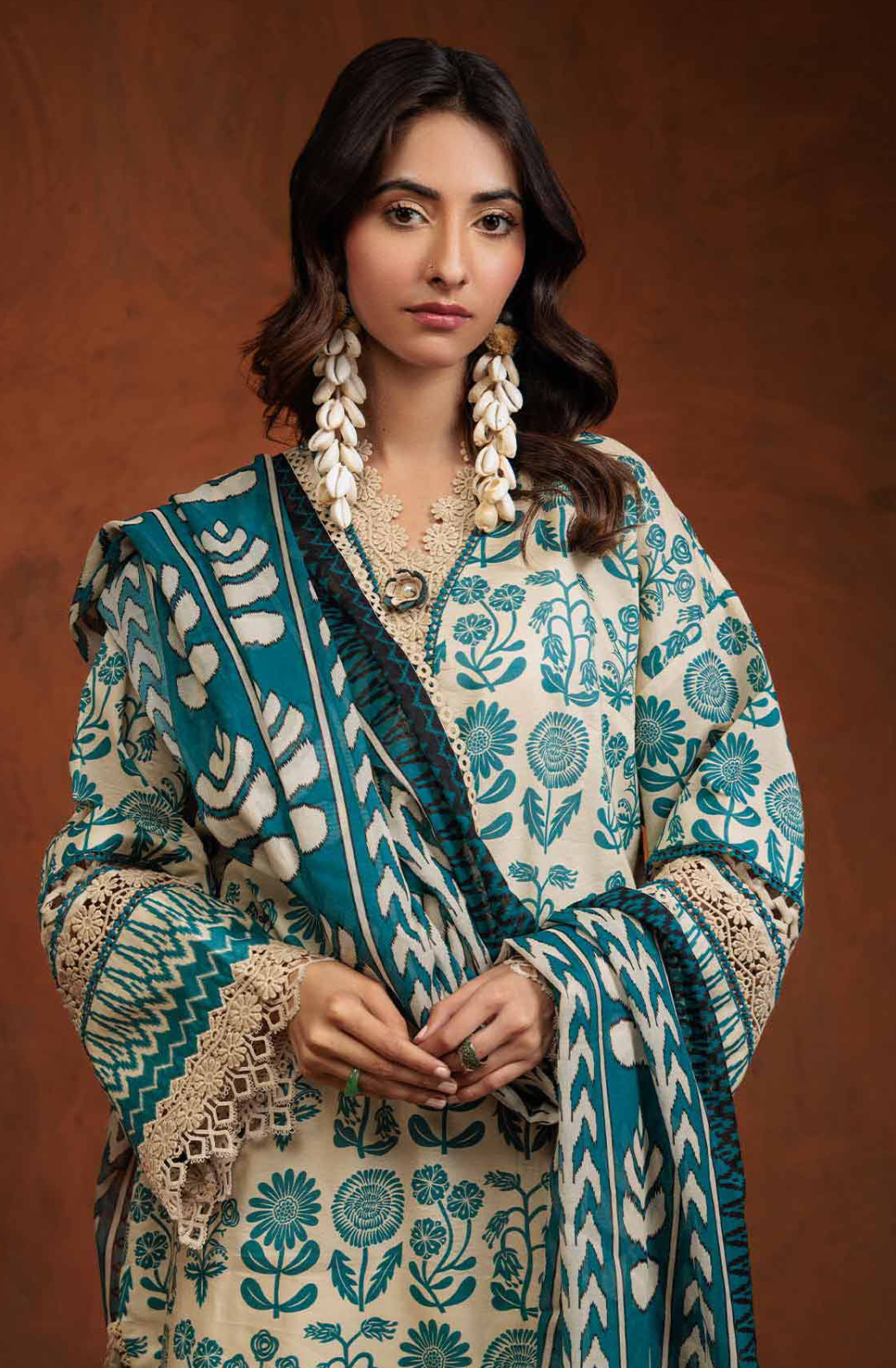BZ 15 - Bonanza Unstitched Lawn Printed 3P