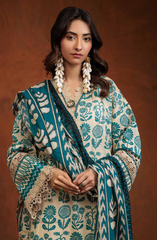 BZ 15 - Bonanza Unstitched Lawn Printed 3P