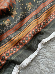 SA56 - Safina Printed Khaddar Jacquard 3P