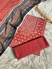 B24 - Bonanza Unstitched Lawn Printed 3P