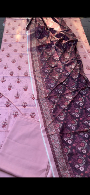 SA10 - Safina Unstitched Printed Lawn 3P