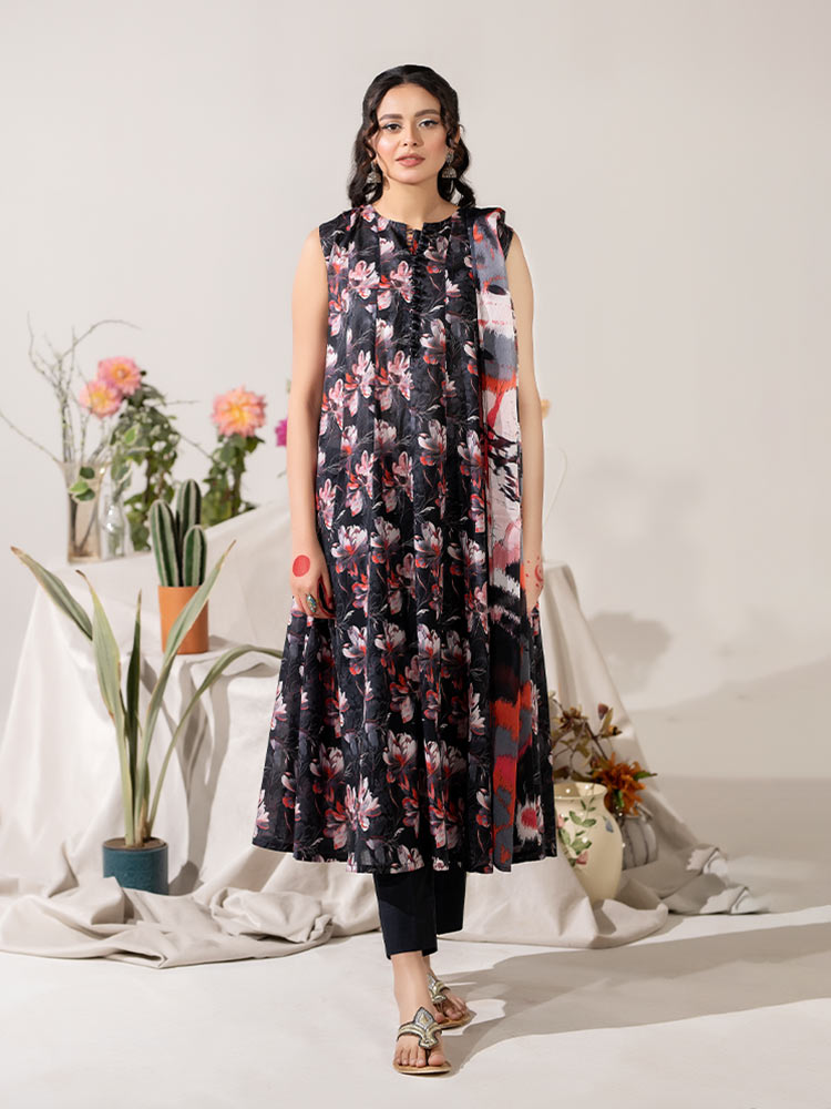 KS05 - Unstitched Printed Lawn 3P