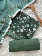 SA33 - Safina Printed Khaddar Jacquard 3P