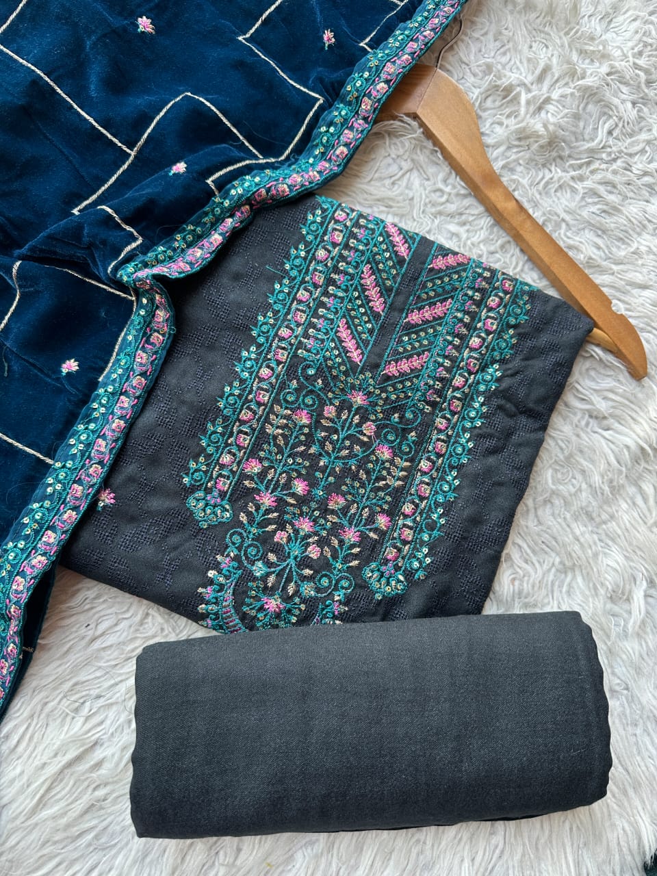 CH80 - Charizma Unstitched Embroidered Winter 3P