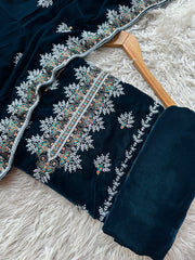 CV17 - Charizma Velvet Embroidered 3P